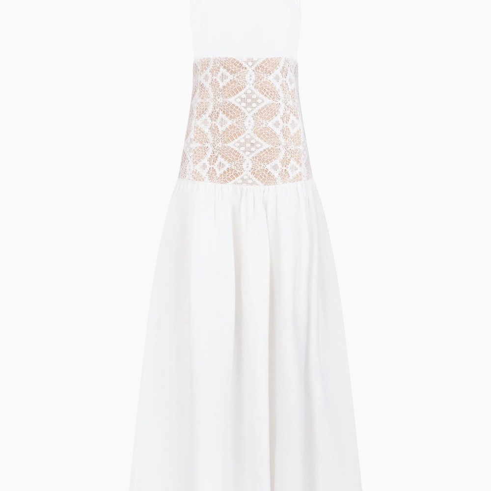 Pilar Linen & Lace Maxi Dress - Picture 3 of 8